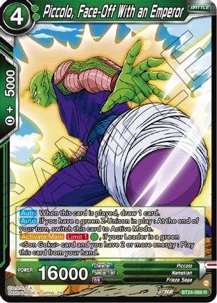 Piccolo, Face-Off With an Emperor (BT24-066) - Beyond Generations Foil