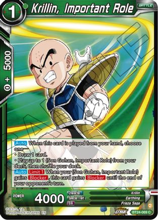 Krillin, Important Role (BT24-069) - Beyond Generations Foil