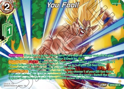 You Fool! (Collector Booster Silver) (BT24-061) - Beyond Generations Foil
