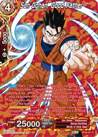 Son Gohan, Good Father (Collector Booster Silver) (BT24-011) - Beyond Generations Foil