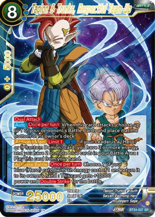 Tapion & Trunks, Respectful Team-Up (BT24-037) - Beyond Generations Foil