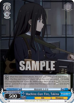 Machine-Gun Fire, Takina (SR) (LRC/W105-E069S SR) - Lycoris Recoil