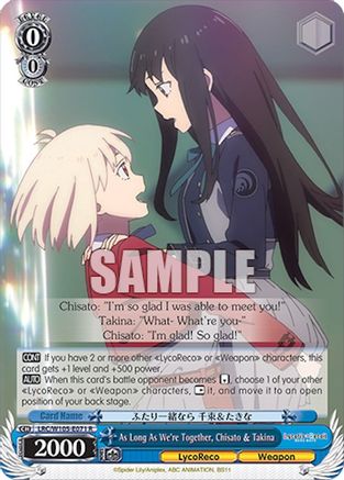 As Long As We're Together, Chisato & Takina (LRC/W105-E071 R) - Lycoris Recoil