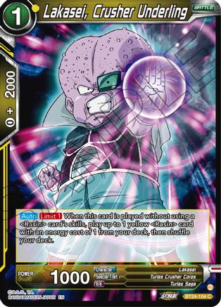 Lakasei, Crusher Underling (BT24-104) - Beyond Generations Foil