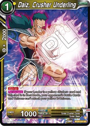 Daiz, Crusher Underling (BT24-101) - Beyond Generations Foil