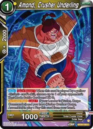 Amond, Crusher Underling (BT24-100) - Beyond Generations