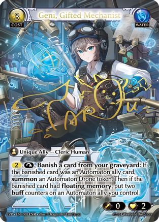 Geni, Gifted Mechanist (008) - Alchemical Revolution Event Pack Foil