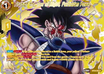 Fruit of the Tree of Might, Forbidden Power (Collector Booster Gold) (BT24-085) - Beyond Generations Foil