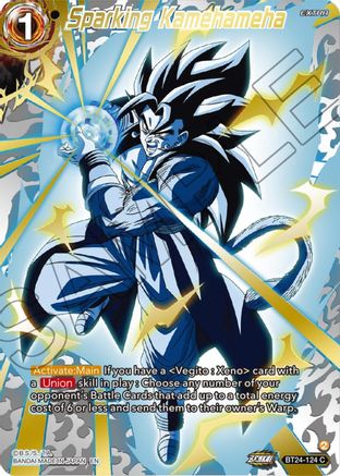 Sparking Kamehameha (Collector Booster Gold) (BT24-124) - Beyond Generations Foil