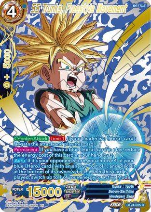 SS Trunks, Freestyle Movement (Collector Booster Gold) (BT24-035) - Beyond Generations Foil