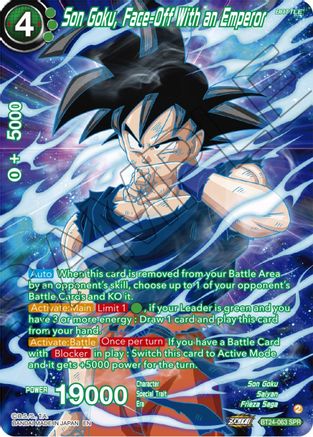 Son Goku, Face-Off With an Emperor (SPR) (BT24-063) - Beyond Generations Foil