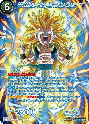 SS3 Gotenks, Facing the Phantom Demon (SPR) (BT24-038) - Beyond Generations Foil