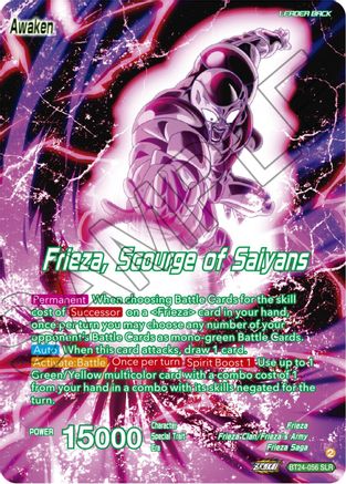 Frieza // Frieza, Scourge of Saiyans (SLR) (BT24-056) - Beyond Generations Foil