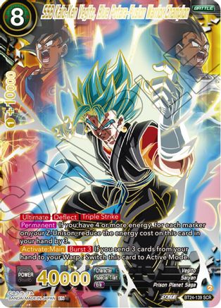 SSB Kaio-Ken Vegito, Blue Potara-Fusion Warrior Champion (Collector Booster Gold) (BT24-139) - Beyond Generations Foil