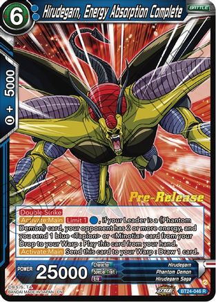 Hirudegarn, Energy Absorption Complete (BT24-046) - Beyond Generations PreRelease Cards Foil