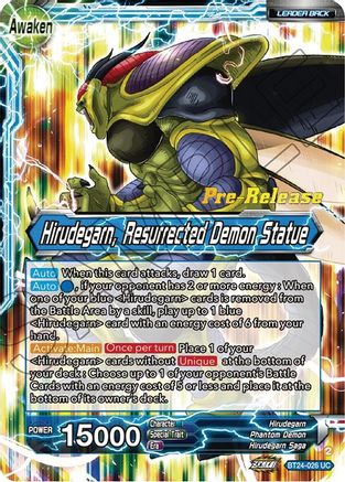 Hirudegarn // Hirudegarn, Resurrected Demon Statue (BT24-026) - Beyond Generations PreRelease Cards Foil