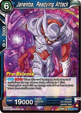 Janemba, Readying Attack (BT24-031) - Beyond Generations PreRelease Cards Foil