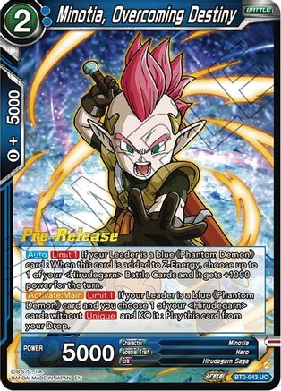 Minotia, Overcoming Destiny (BT24-043) - Beyond Generations PreRelease Cards Foil