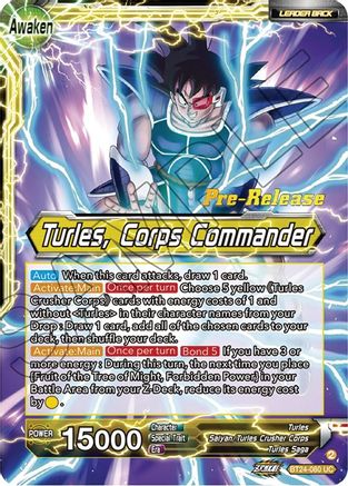 Turles // Turles, Corps Commander (BT24-080) - Beyond Generations PreRelease Cards Foil