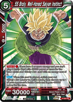 SS Broly, Well-Honed Saiyan Instinct (Deluxe Pack 2024 Vol.1) (P-594) - Promotion Cards