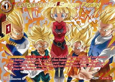 Concentrated Saiyan Power (Collector Booster Gold) (BT24-007) - Beyond Generations Foil