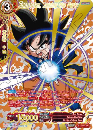 Son Goten, Joining the Party (Collector Booster Gold) (BT24-012) - Beyond Generations Foil