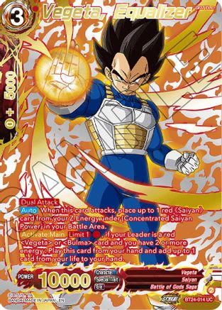 Vegeta, Equalizer (Collector Booster Gold) (BT24-014) - Beyond Generations Foil