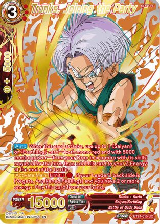 Trunks, Joining the Party (Collector Booster Gold) (BT24-015) - Beyond Generations Foil