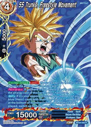 SS Trunks, Freestyle Movement (Collector Booster Silver) (BT24-035) - Beyond Generations Foil