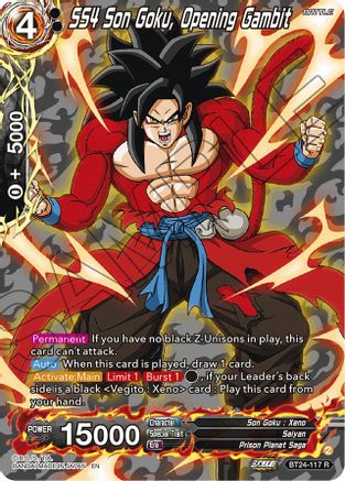 SS4 Son Goku, Opening Gambit (Collector Booster Silver) (BT24-117) - Beyond Generations Foil