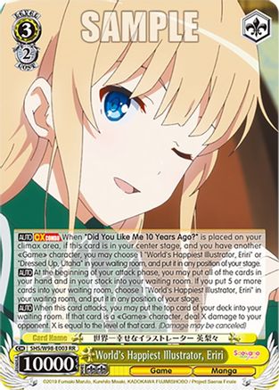 World's Happiest Illustrator, Eriri (SHS/W98-E003 RR) - Saekano the Movie: Finale