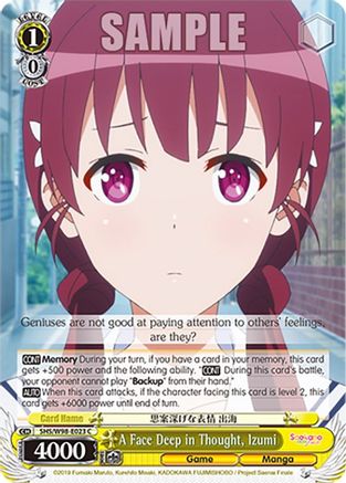 A Face Deep in Thought, Izumi (SHS/W98-E023 C) - Saekano the Movie: Finale