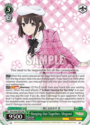Hanging Out Together, Megumi (SHS/W98-E032 RR) - Saekano the Movie: Finale