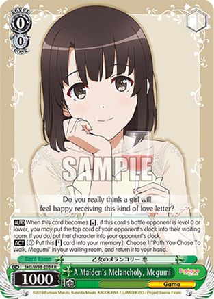 A Maiden's Melancholy, Megumi (SHS/W98-E034 R) - Saekano the Movie: Finale