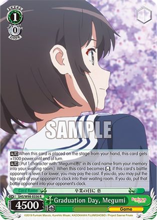Graduation Day, Megumi (SHS/W98-E036 R) - Saekano the Movie: Finale