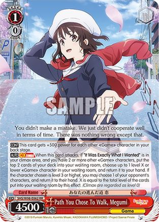 Path You Chose To Walk, Megumi (SHS/W98-E062 RR) - Saekano the Movie: Finale