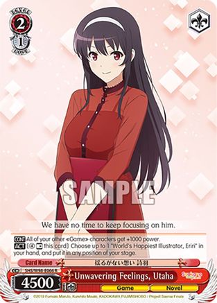 Unwavering Feelings, Utaha (SHS/W98-E066 R) - Saekano the Movie: Finale