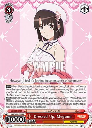 Dressed Up, Megumi (SHS/W98-E068 R) - Saekano the Movie: Finale