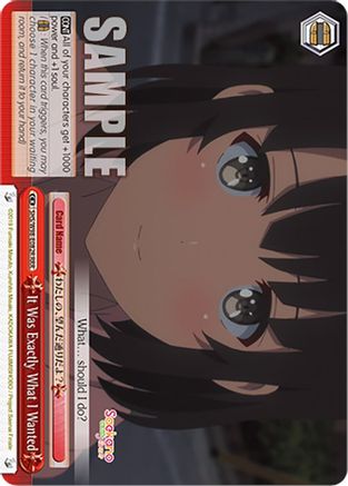 It Was Exactly What I Wanted (RRR) (SHS/W98-E082R RRR) - Saekano the Movie: Finale