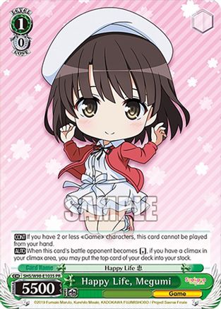 Happy Life, Megumi (Foil) (SHS/W98-E103S PR) - Saekano the Movie: Finale