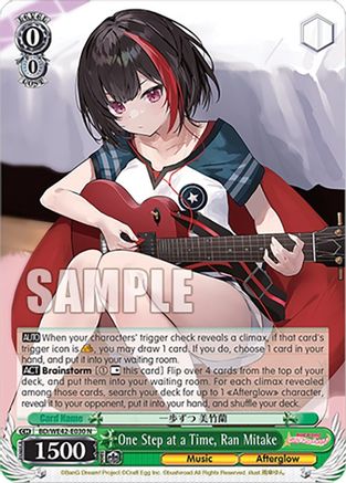 One Step at a Time, Ran Mitake (BD/WE42-E030 N) - BanG Dream! Girls Band Party! Countdown Collection Premium Booster