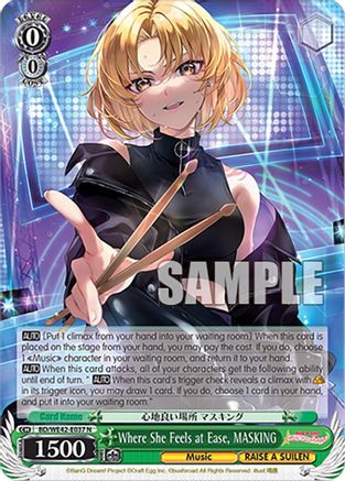 Where She Feels at Ease, MASKING (BD/WE42-E037 N) - BanG Dream! Girls Band Party! Countdown Collection Premium Booster
