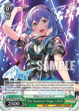The Greatest Stage, LOCK (BD/WE42-E040 N) - BanG Dream! Girls Band Party! Countdown Collection Premium Booster