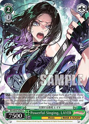 Powerful Singing, LAYER (BD/WE42-E046 N) - BanG Dream! Girls Band Party! Countdown Collection Premium Booster