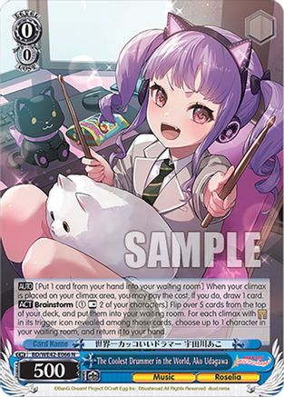 The Coolest Drummer in the World, Ako Udagawa (BD/WE42-E066 N) - BanG Dream! Girls Band Party! Countdown Collection Premium Booster