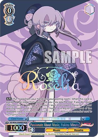 Passionate About Music, Yukina Minato (BDR) (BD/WE42-E069BDR BDR) - BanG Dream! Girls Band Party! Countdown Collection Premium Booster