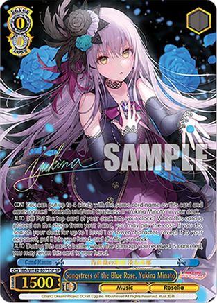Songstress of the Blue Rose, Yukina Minato (SP) (BD/WE42-E075SP SP) - BanG Dream! Girls Band Party! Countdown Collection Premium Booster