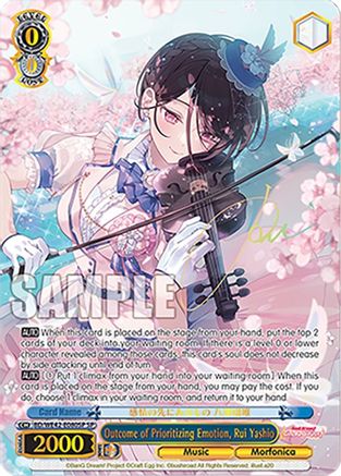 Outcome of Prioritizing Emotion, Rui Yashio (SP) (BD/WE42-E080SP SP) - BanG Dream! Girls Band Party! Countdown Collection Premium Booster