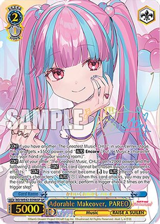 Adorable Makeover, PAREO (SP) (BD/WE42-E098SP SP) - BanG Dream! Girls Band Party! Countdown Collection Premium Booster