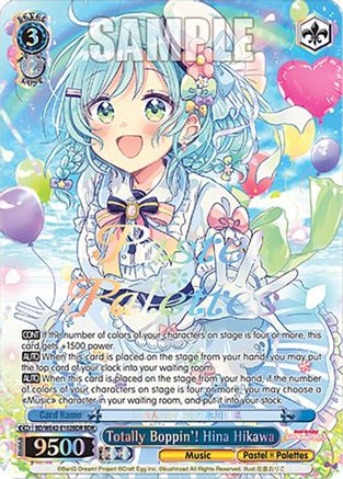 Totally Boppin'! Hina Hikawa (BDR) (BD/WE42-E102BDR BDR) - BanG Dream! Girls Band Party! Countdown Collection Premium Booster
